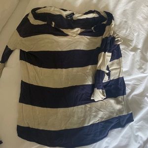 Splendid blue and white stripe sweater